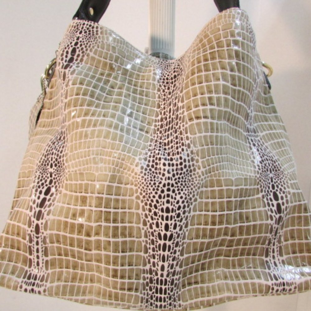 Realer Satchel Bag Snakeskin Leather